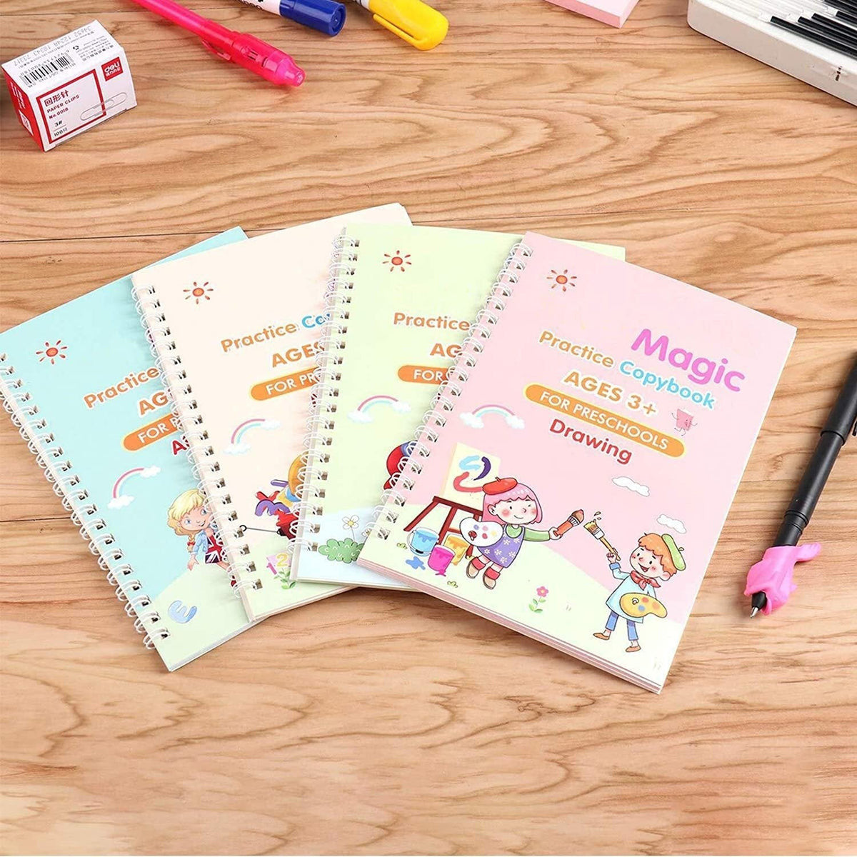 Set cuadernos magic caligrafia Montessori