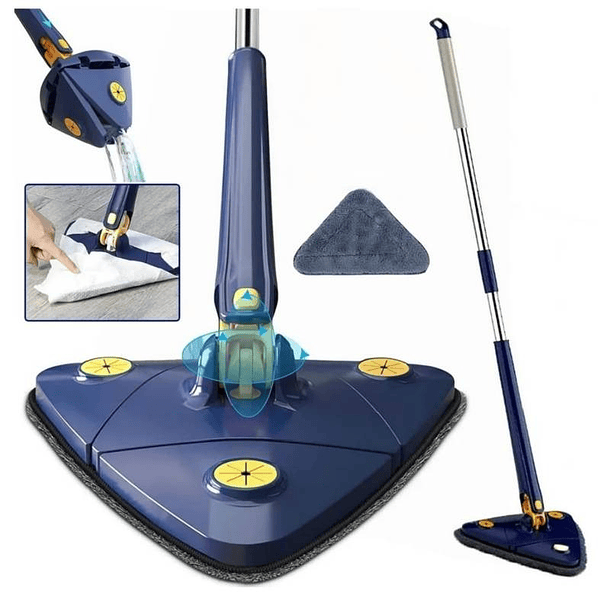 Mopa de limpieza ajustable giratoria