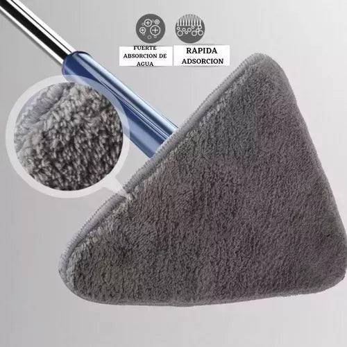 Mopa de limpieza ajustable giratoria