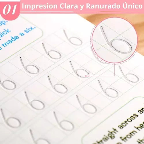 Set cuadernos magic caligrafia Montessori