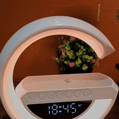 Lampara smart G Cargador Parlante Reloj